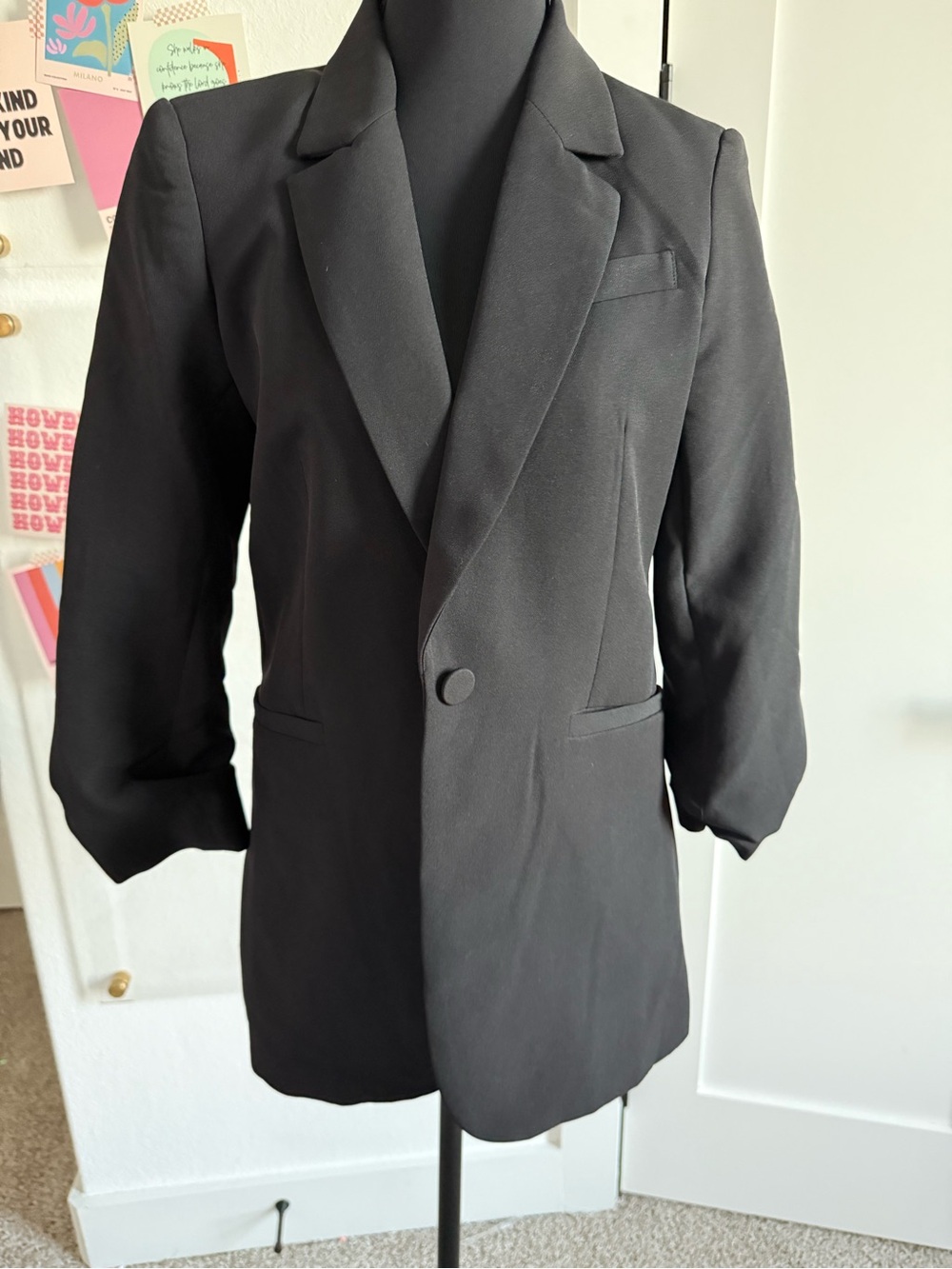 Rachel Zoe Black Tailored Blazer